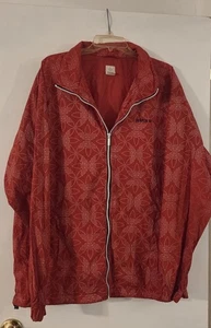 Vintage Adidas Originals Monogram Jacke Herren XL Rot Windbreaker Allover RAR - Bild 1 von 9