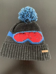 Barts Winter Bommelmütze Gr. 53 gefüttert mit Skibrille als Pailletten gebraucht - Bild 1 von 4