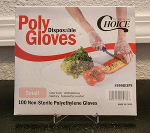 Auswahl Poly Einweghandschuhe "klein" klare Farbe 100 unsteril... - Bild 1 von 1