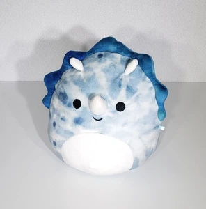 Squishmallow Dino Squad Jerome blau Batik Triceratops Dinosaurier Plüschtier 8 Zoll gebraucht, in einwandfreiem Zustand - Bild 1 von 8