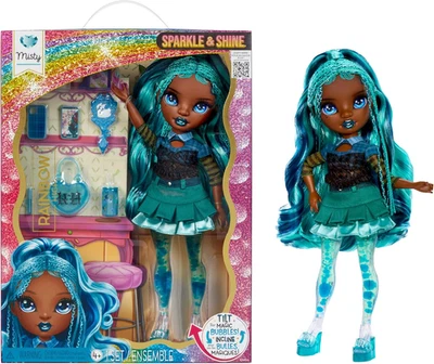 Sparkle & Shine Doll - Misty - 28Cm Fashion Doll with Teal Blue Hair and Magic B