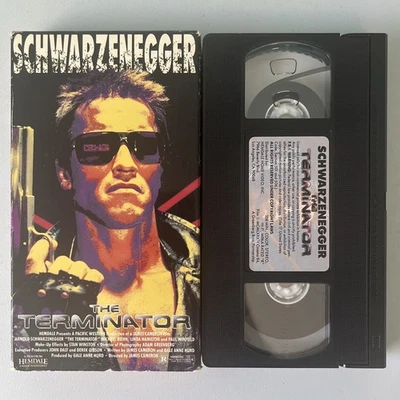 The Terminator VHS 1984 Hemdale 1991 Arnold Schwarzenegger James Cameron Foto 1 de 4