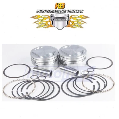 KB Cast Piston Set for 2000-2006 Harley Davidson FLSTF Fat Boy - Engine dh Foto 1 de 4