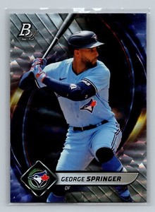 2022 Bowman Platinum SPARKLE George Springer #92 - Toronto Blue Jays