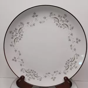 6 Sone China Mealy Salad Dessert Plates #3310 Japan Gray Flower Scroll Design - Picture 1 of 5