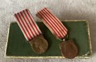 Lot médaille commémorative 14-18 miniatures + boîte ww1