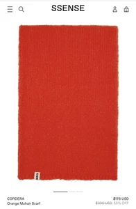 Cordera Mohair Schal Mandarine Neu mit Etikett - Bild 1 von 3