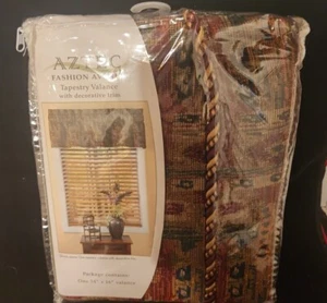 Aztec Fashion Avenue tapestry valance with decorative trim - Picture 1 of 2