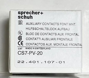 Specher Schuh CS7-PV-20 bloque de contacto auxiliar - Imagen 1 de 7