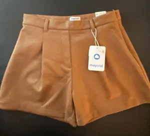 Pantalones Cortos Tejidos MAYORAL - Marrón - Nuevos con Etiquetas Niñas 14 - Imagen 1 de 2