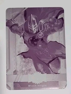 2024 Marvel Metal Universe Avengers Black Knight 1/1 Magenta Printing Plateš„ - Picture 1 of 2