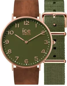 Ice Watch CHL.A.OAC.41.N.15 Ice City Oakwood Leather Green Analog Unisex Watch - Picture 1 of 3
