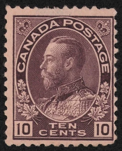 Canada Scott 116 Mint HR OG 10 cent plum Lot UCX014 bhmstamps - Picture 1 of 2