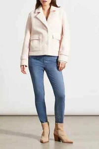TRIBAL SNAP FRONT CLOSURE PEACOAT - BLUSH - Picture 1 of 2