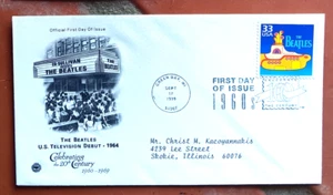 THE BEATLES YELLOW SUBMARINE 1999 PCS CACHET FDC - Picture 1 of 1