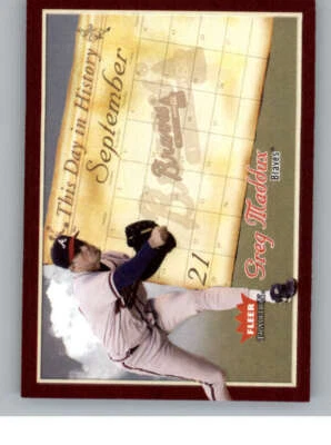 2004 Fleer Tradition This Day in History #4 Greg Maddux (ref 139539) - Image 1 of 2
