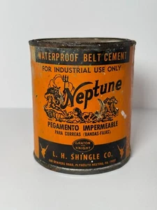 Vintage Neptun Gürtel Zementdose 1 Pint - Bild 1 von 5