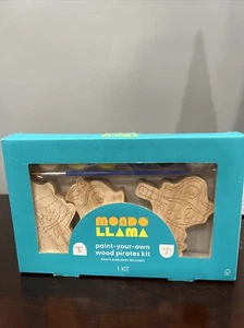 Mondo Llama Paint Your Own Wood Pirates Kit - 3Ct with paints and brushes - Picture 1 of 2