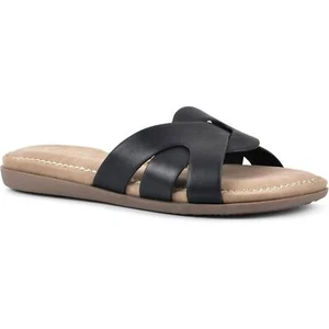 Cliffs White Mountain Women Fortunate Slide Sandals Size US 9.5M Black Burnished - Picture 1 of 6
