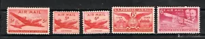 Jimace29 Luftpost C32+ diverses 5er Set, postfrisch aufklappbar, o.G. BOB alles abgebildet - Bild 1 von 1
