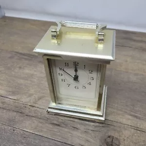 Antike Französische Messing Kutschenuhr Quarz Selten - Bild 1 von 5