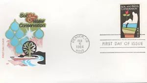 1984 FDC - Scott# 2074 - Soil & Water Conservation - Farnam Cachet - Picture 1 of 1