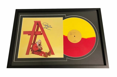 BILLIE EILISH SIGNED FRAMED DON'T SMILE AT ME VINYL LP AUTO BECKETT BAS Cover