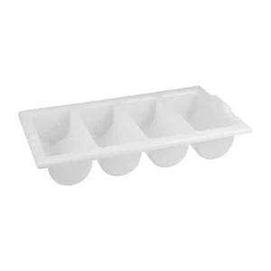 SALE Cutlery Box with 4 Compartments Grey Plastic 1/1 Gastronorm 530x325x100mm - Picture 1 of 1