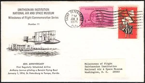 1974 Smithsonian National Air and Space Museum 60th Anniversary Cachet Cover - Picture 1 of 1