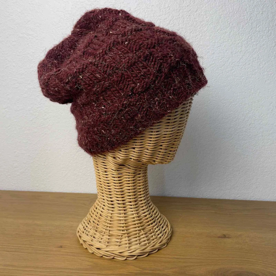 Gorro Scala Pronto Borgoña Tejido Grueso Acogedor Forrado  Foto 1 de 4