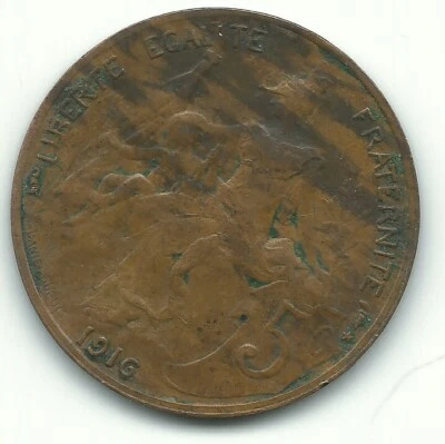 MONEDAS DE 5 CÉNTIMOS FRANCIA 1916 DETALLES XF ALTA CALIDAD-MAY264 Foto 1 de 2