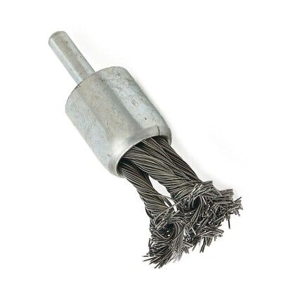 1  Crimped Wire Knot End Brush Carbon Steel With 1/4  Shank Die Grinder Or Drill • 5.32£
