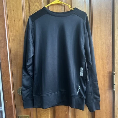 Head Reflective Heat Crew Neck Long Sleeves Men’s Black Small Brand New - Image 1 of 4