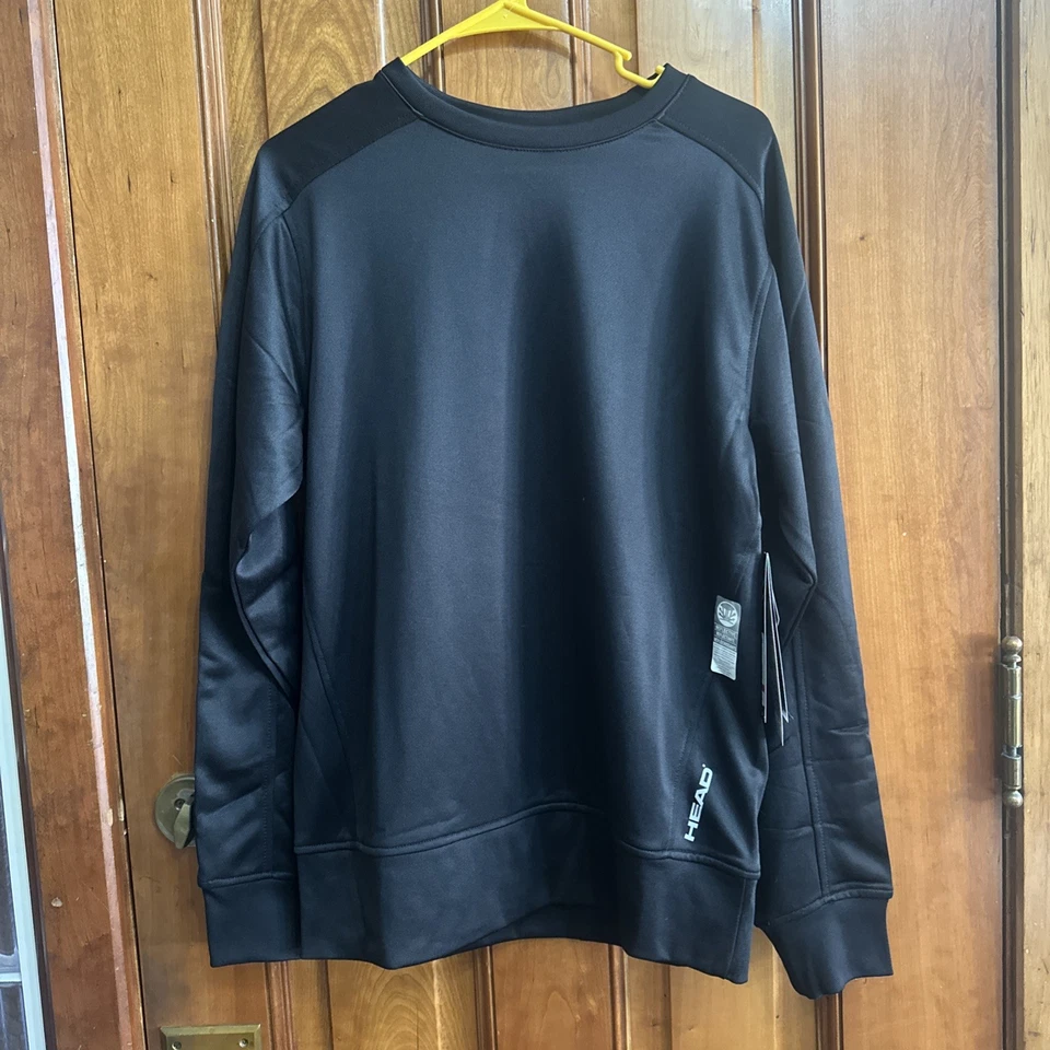 Head Reflective Heat Crew Neck Long Sleeves Men’s Black Small Brand New - Image 1 of 4