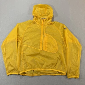 Polo Sport RLX Giallo Giacca Leggera con Cappuccio Uomo Grande Ciclismo Corsa Imballabile - Foto 1 di 15