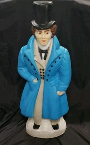 Vintage Empire Weihnachten Dickens viktorianischer Caroler 38" Gentleman Blasform ** lesen - Bild 1 von 20