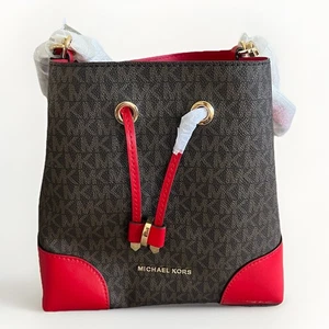 Neu mit Etikett Michael Kors Mercer Gallery Logo wandelbare Bucket Umhängetasche - Bild 1 von 7