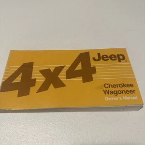 Jeep Cherokee XJ 1986 Owners Manual Factory  Free Ship - Foto 1 di 3