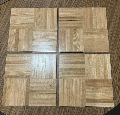 10 Azulejos Parquet Roble Natural Canadiense 30cm x 30cm ¡NUEVO! Foto 1 de 4