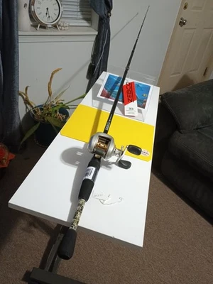 baitcasting Fishing Rod Zebco 33 6'6" MH 10-20lb And Reel Pflueger President - Image 1 of 4