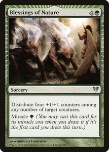 4x Blessings of Nature - AVR (Avacyn Restored) #168 MTG Playset - Picture 1 of 1