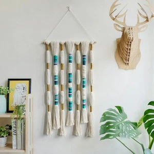 Bohemian Nordic Cotton Macrame Wall Hanging Tapestry for Living Room Home Decor - Picture 1 of 5