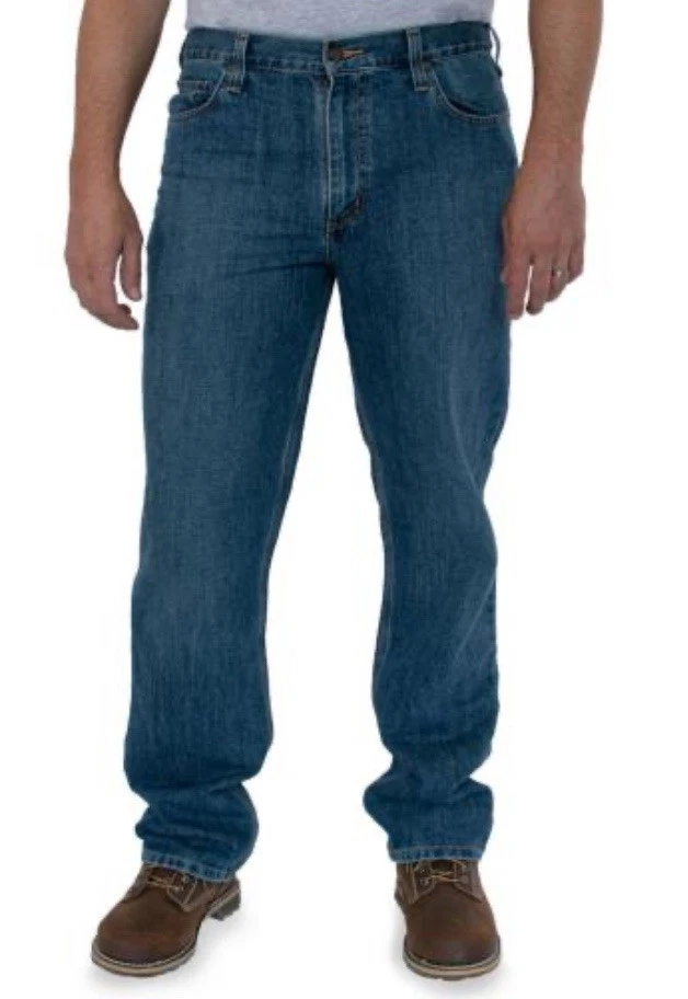 Carhartt Holter Jean Relaxed Fit Blue Denim 101483-968 Men’s Size 32