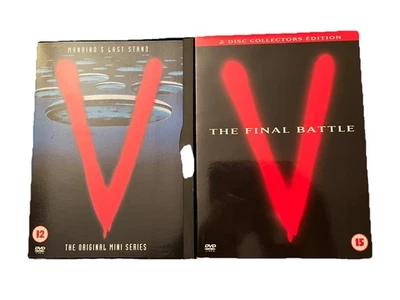 V - The Original Mini Series + Final Battle PAL DVD Region 2 -Classic 80s Sci-Fi - Image 1 of 4