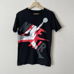 Nike Air Jordan Black T-shirt Youth Large 12-13 Years Sportswear Graphic Print - Picture 1 of 8