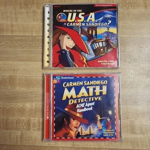 Where in the USA is CARMEN SANDIEGO + CARMEN SANDIEGO Math Detective 1999 CD-ROM - Picture 1 of 6