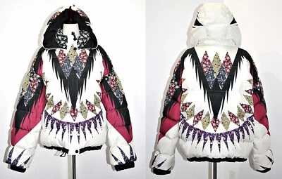 Chaqueta acolchada con capucha ETRO en cachemira Moonlight Patchwork EE. UU. XL/IT 44 $3060 Foto 1 de 4