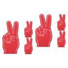  6 Pcs Foam Fingers Number 1 Cheerleading for Sports Hand Girl