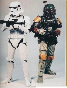 Set of 2 kits 5" Star Wars Storm Trooper +Bobafett Unbuilt Resin Model Kit 1/12 - Picture 1 of 2