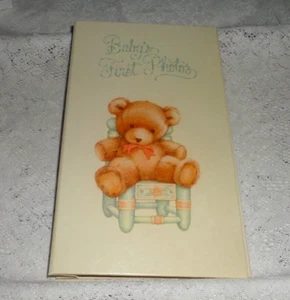 Vintage 1982 Hallmark Teddy Baby's First Photo Album Holds 48 Photos ALB4635 - Picture 1 of 8